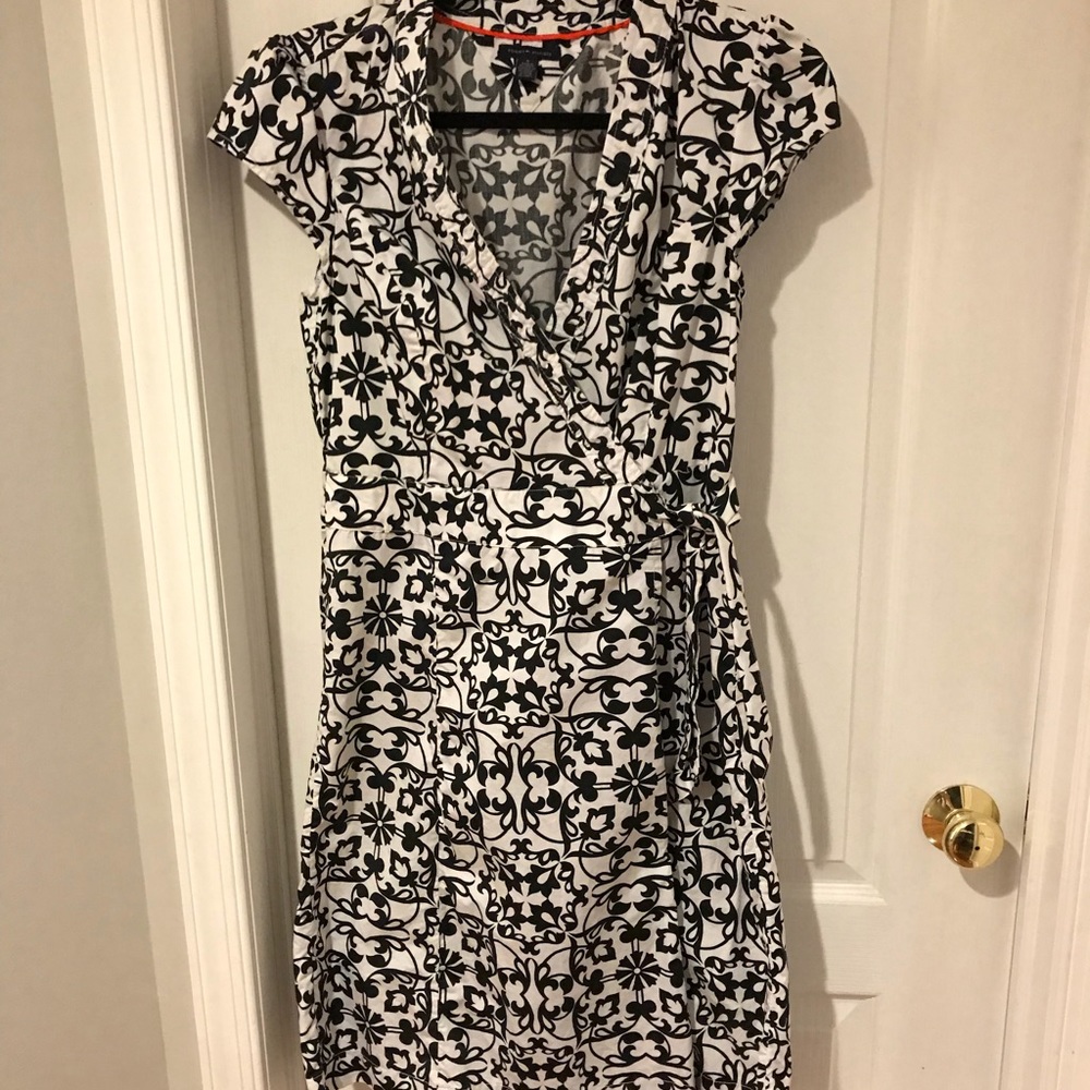 Black and White, Wrap Dress by Tommy Hilfiger